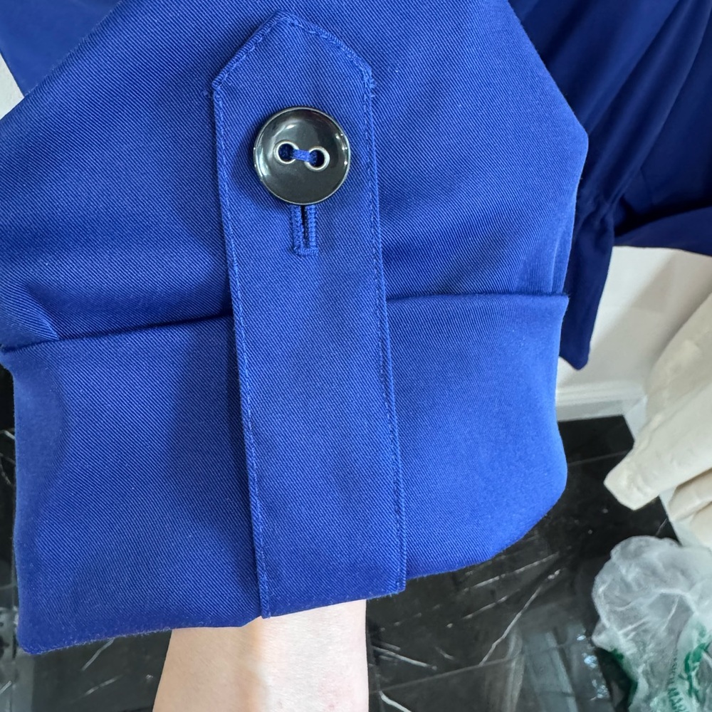 Ruby Rd Blue Funnel Neck Utility Jacket Plus Size 24W - Picture 4 of 9